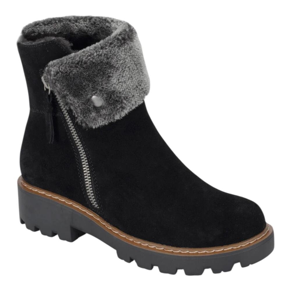 Baretraps Women's Wyoming Waterproof Suede Booties Black Size 6 1/2
